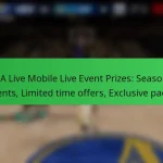 NBA Live Mobile Live Event Prizes: Seasonal events, Limited time offers, Exclusive packs