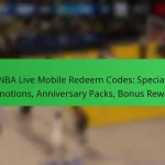 NBA Live Mobile Redeem Codes: Special Promotions, Anniversary Packs, Bonus Rewards