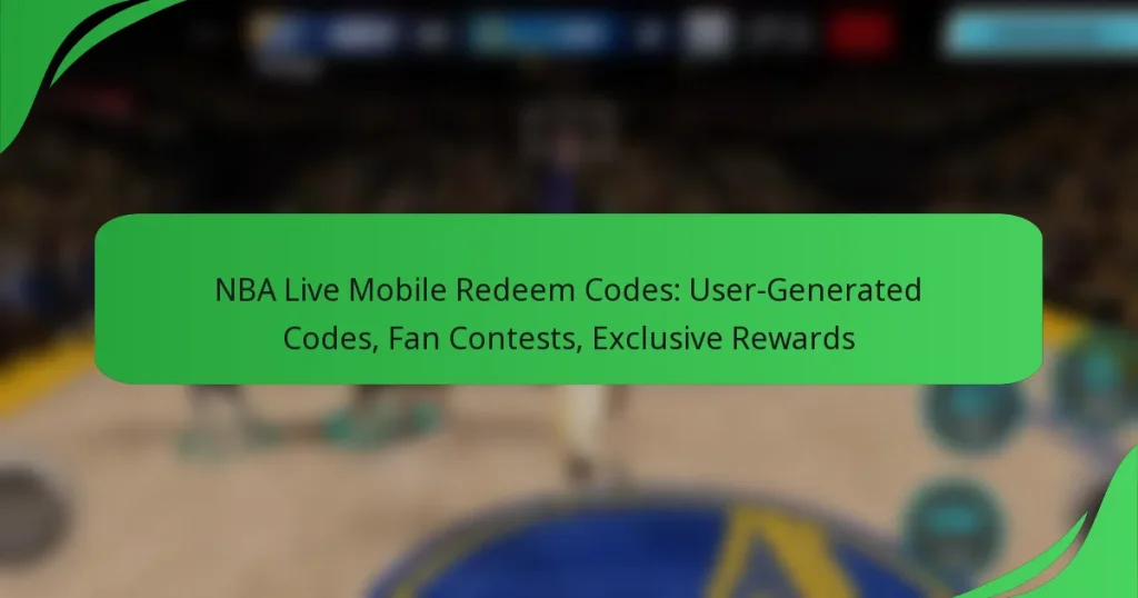 NBA Live Mobile Redeem Codes: User-Generated Codes, Fan Contests, Exclusive Rewards