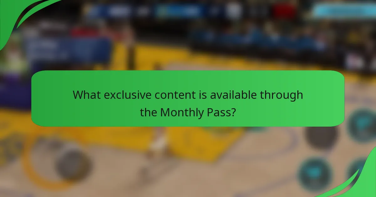 What exclusive content is available through the Monthly Pass?