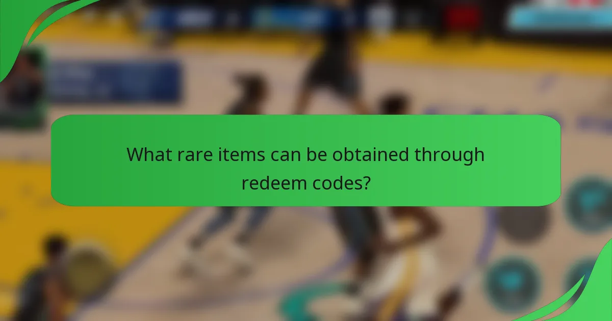 What rare items can be obtained through redeem codes?